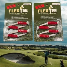 2 Packs Flex Tees  3" Golf Tees New Offset Tee Design Powerbilt