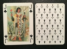 Swap Playing Card  KNIGHTS OF THE ROUND TABLE   TRISTAN  1986 Paul Grimaud