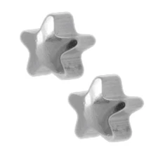 STUDEX Medici Piercing Stern Silver Plug Allergy Button Earrings