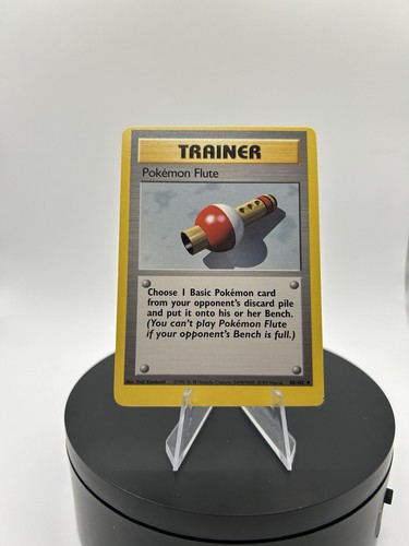 POKEMON FLUTE - 86/102 - Base Set - Pokemon Card - Error Misprint/Mis-Cut Rare - Picture 5 of 23