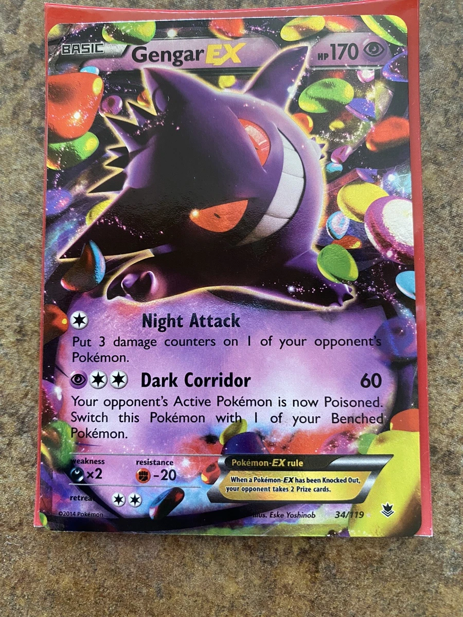  Pokemon - Gengar (34/119) - XY Phantom Forces - Holo