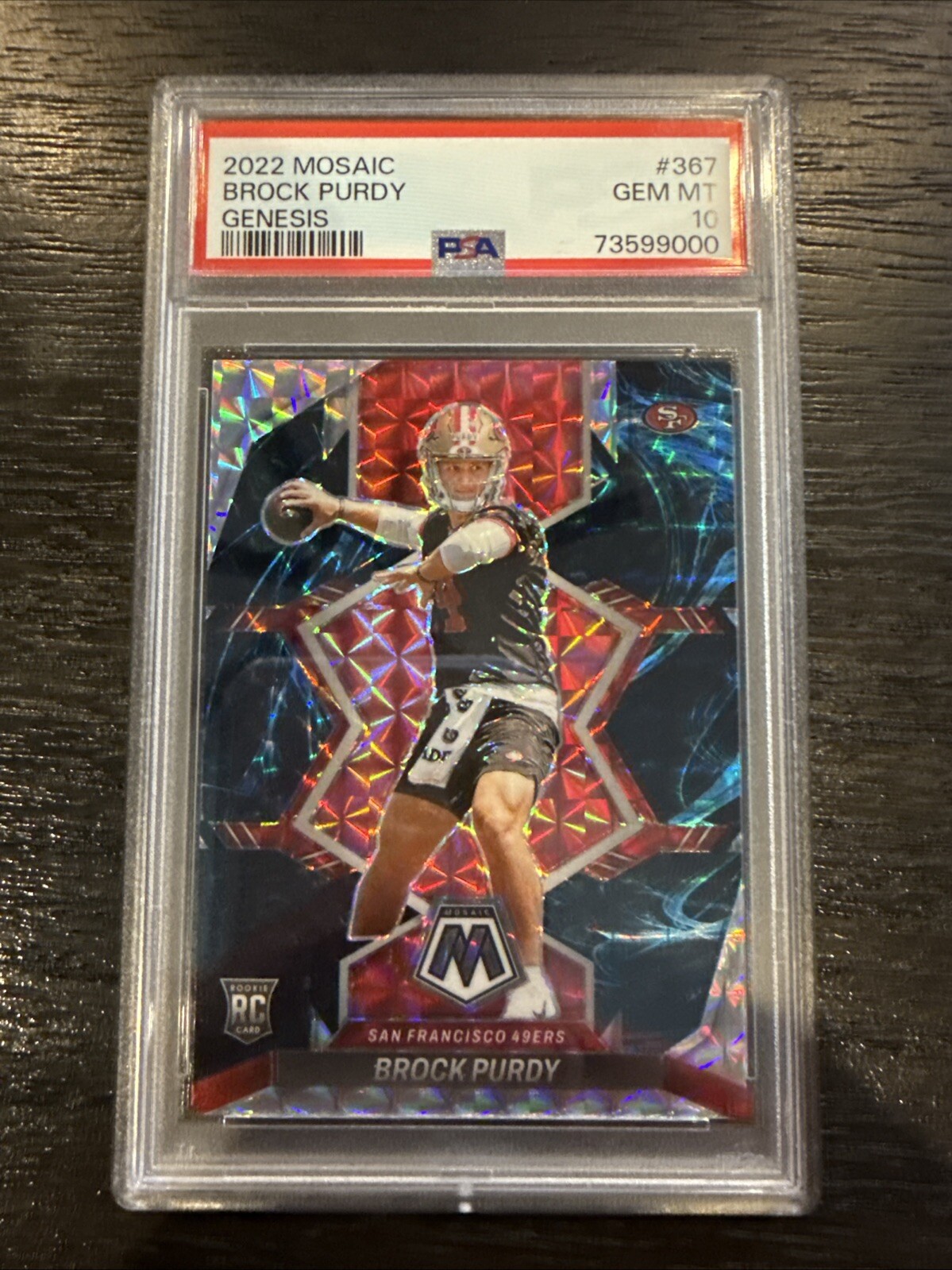 2022 Panini Mosaic - Rookies Genesis Mosaic Prizm #367 Brock Purdy (RC)