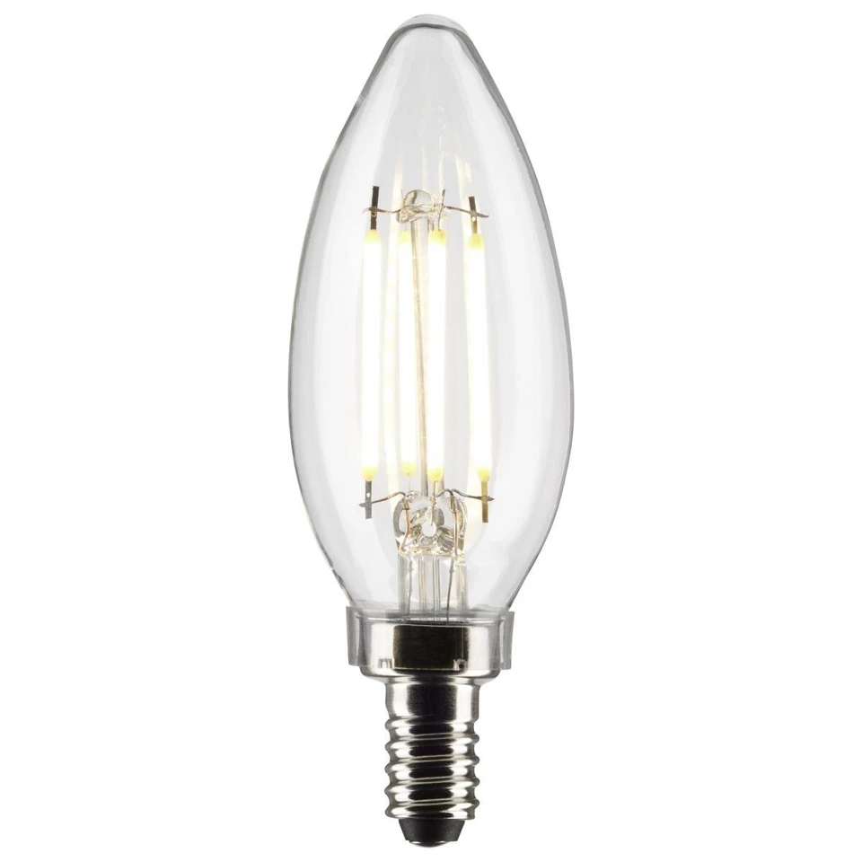 Satco S21267 - 4 Watt B11 LED E12 Clear Bulbs - 4000K (2, 6 or 24 Pack) - Image 2 of 4