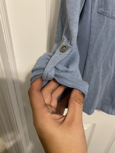 Style&Co Women Shirt Button Down Long Sleeve Top Light Blue - Size M - Picture 2 of 5