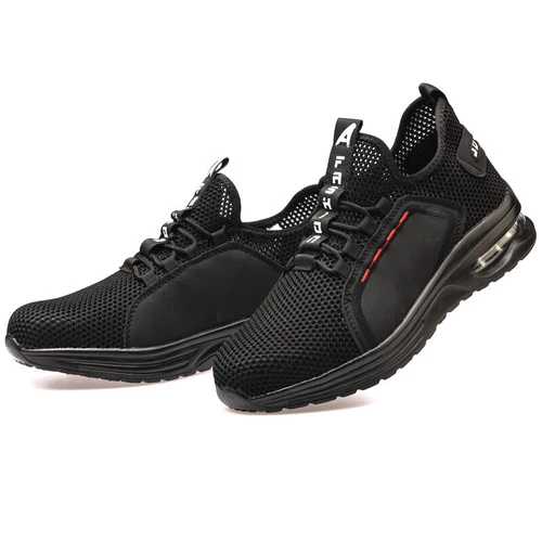 Men's Breathable Indestructible Safety Work Shoes Steel Toe Cap Boots Sneakers - Picture 14 of 21