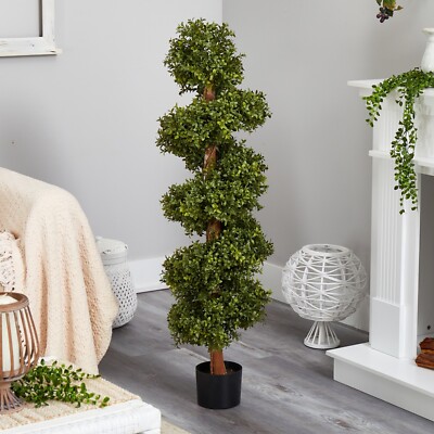 46  Boxwood Spiral Topiary Artificial Tree UV (Indoor/Outdoor). Retail $139