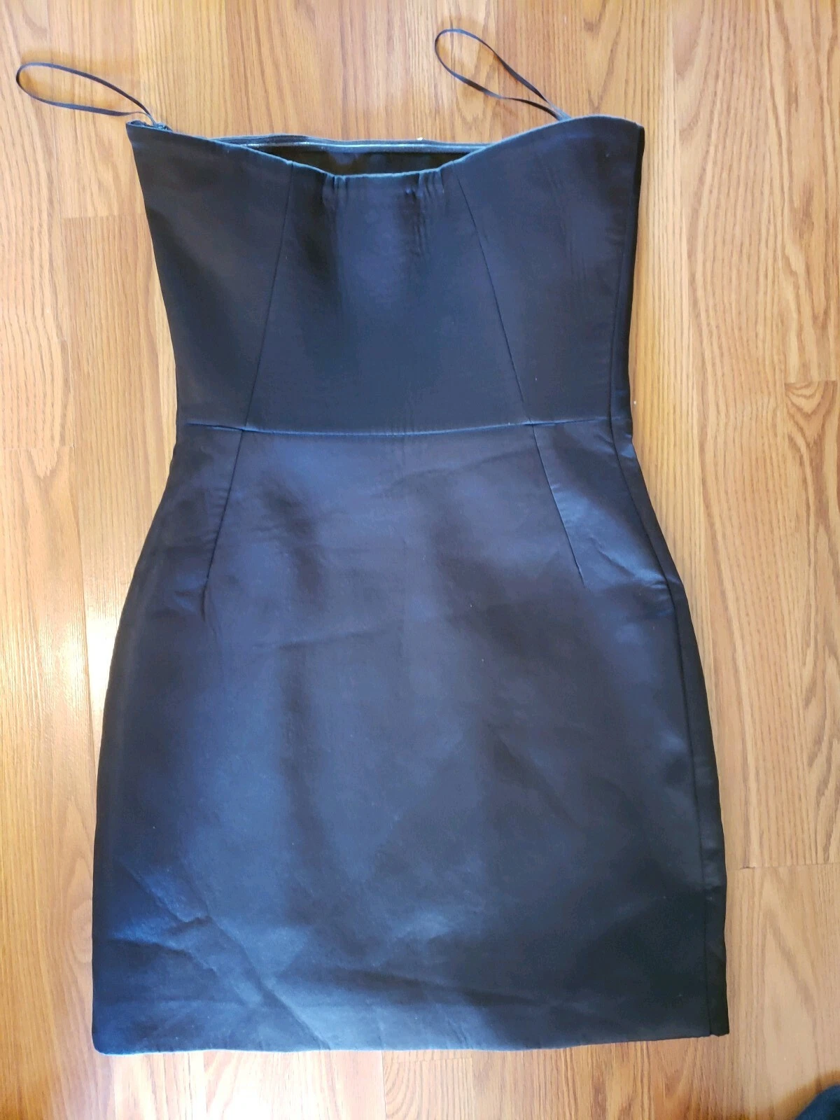 Abito Kate Spade SATURDAY senza spalline a pannello iridescente spacco davanti taglia 6 $170