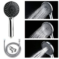 Bathroom 3 Spray Settings Adjustable High Pressure Shower Head Hose With Holder