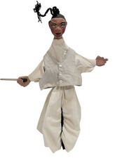 Vtg Antique Puppet Paper Mache Plaster Cement...