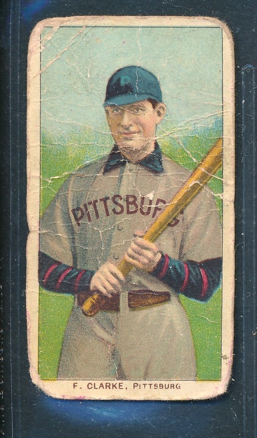 T206 Piedmont 150: FRED CLARKE Holding Bat, Pittsburgh Pirates ~ POOR