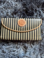 Vintage Fendi Pequin Clutch Wallet