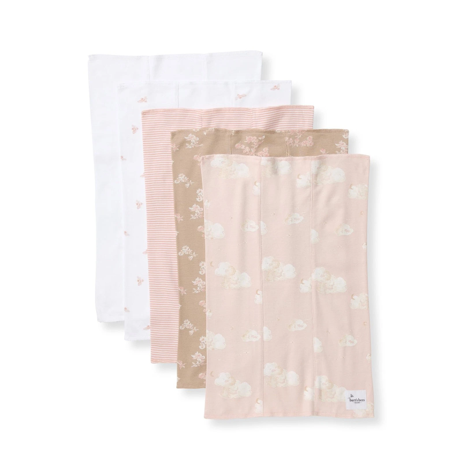 Burts Bees Baby Infant Burp Cloths, 100% Organic Cotton Extra Absorbent Soft