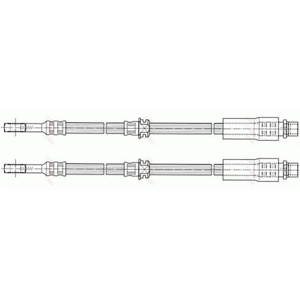 2X TRW BremsschlÄUche Vorne Beidseitig Passend FÜR Opel Astra Meriva Zafira-image