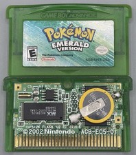 Pokemon Emerald Version GBA Authentic New Battery Mint Gameboy Advance Bonus