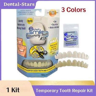 Dental Care Smile Snap on False Teeth Set Veneers Comfort Tooth Repair Filling