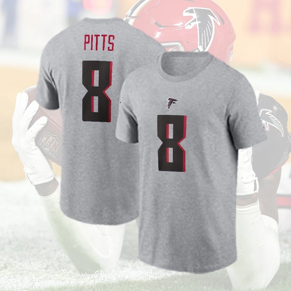 Kyle Pitts #8 Atlanta Name and Number Player 2025 Special For Fan