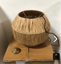 Industville Raffia Ceiling Pendant Light 16 Inch Globe Shape Rrp 129