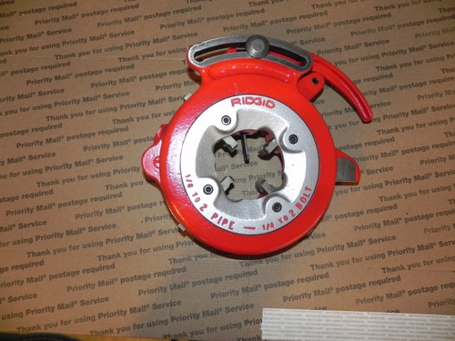 RIDGID 815 self opening die head with 1-2" NPT dies for rigid 300,535 threader