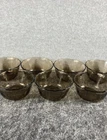 Vintage -  Set Of 7 PYREX 463 Amber Custard Cups Ramekins Scalloped Edges