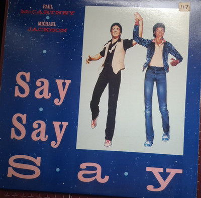 Michael Jackson / Paul McCartney  Say 1983 Columbia Promo Single Vintage 12''