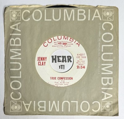 Melodic Girl Country 45 JENNY CLAY True Confessions / I Won COLUMBIA promo hear