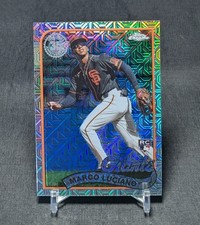 Marco Luciano Silver Pack Mojo Refractor Rookie 2024 Topps Card #T89C-15 Giants. rookie card picture