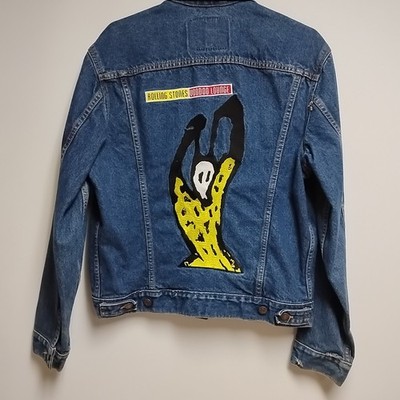 Levi's Vintage Rolling Stones Voodoo Lounge Tour Jean Jacket Rare-see photos