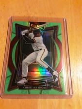 2025 Panini Select Baseball #1 Christian Moore Neon Green 45/49