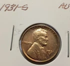1931-S AU Lincoln Wheat Cent Key Date