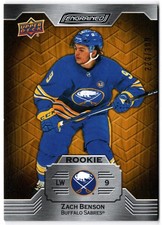 2023-24 Upper Deck Engrained Oak Rookies ZACH BENSON #123 #223/399 Sabres UD RC