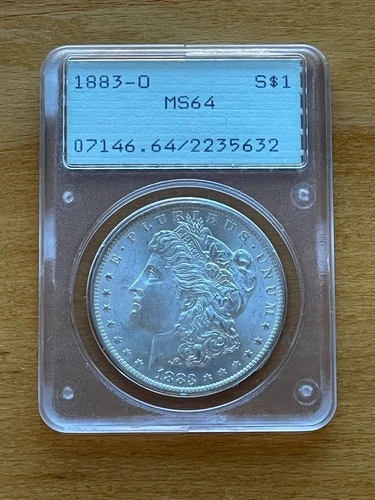 1883-O $1 Morgan Dollar PCGS MS64 Old Green Rattler FREE SHIPPING