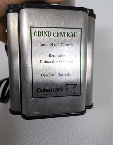 Cuisinart Macinacaffè Centrale Capacità 18 Tazze DCG-12BC Completo - Foto 5 di 10