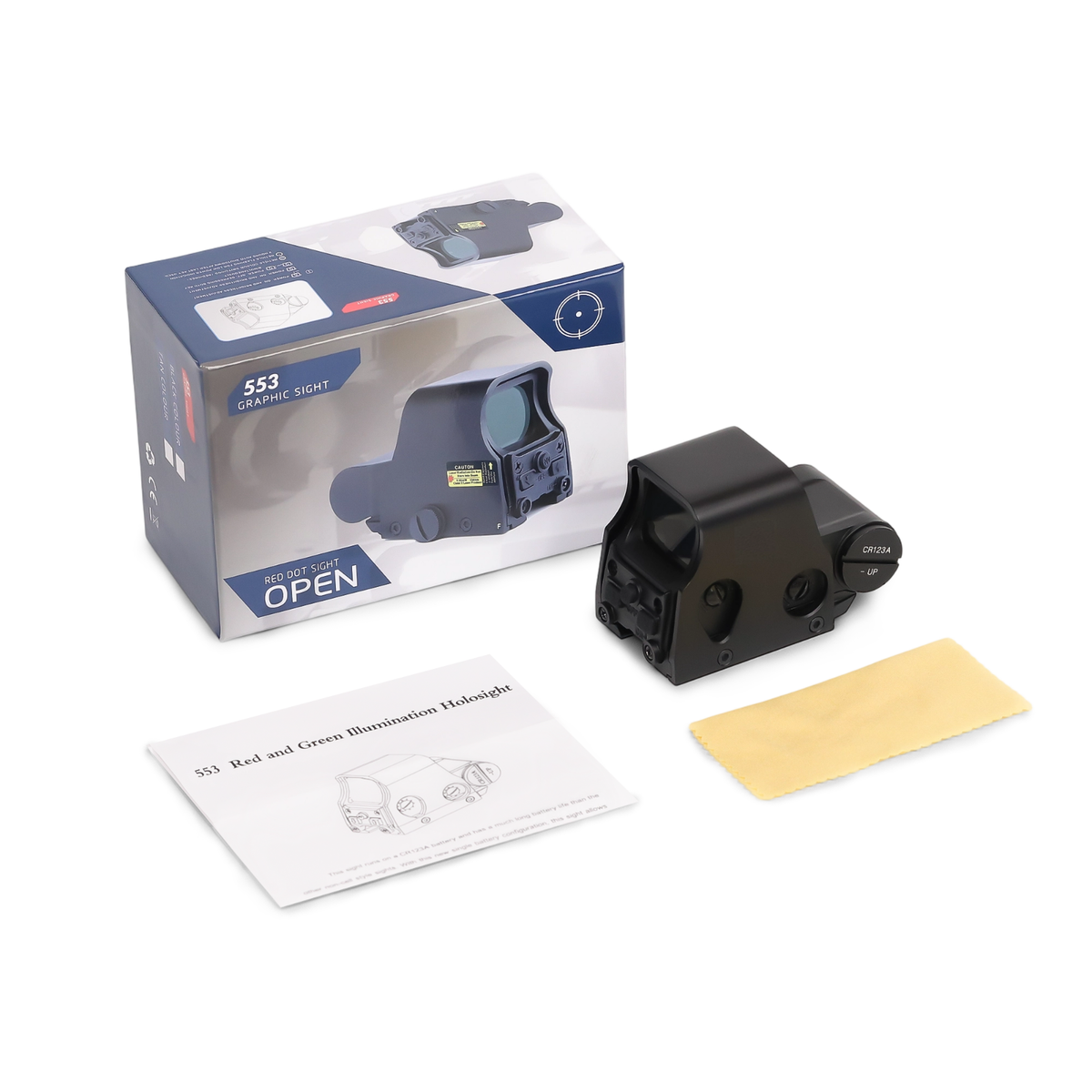 RIFLESCOPE & 553 GRAPHIC SIGHT セット 553 Holographic Sight Red/Green Circle Dot Reflex Scope For