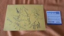 MICHAEL HUTCHENCE signed Autogramm In Person 15x20 cm KARTE ACOA INXS