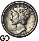 1924-S Mercury Dime *Scarce in MS, Key Date* Choice AU++/Unc