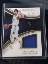 2016-17 Panini Immaculate Collection basketball duke Tyus Jones 70 /99 
