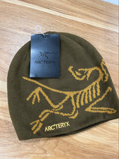 Arc'teryx Bird Head Toque Beanie Hat Brown Orca Merino Wool Winter Cap NWT 2025