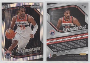 2024-25 Panini Prizm Black Skewed Prizm /249 Alexandre Sarr #46 Rookie RC