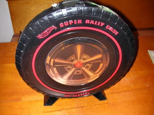 HOT WHEELS SUPER RALLY CASE by MATTEL 24 CAR NEW UNUSED REDLINE TIRE