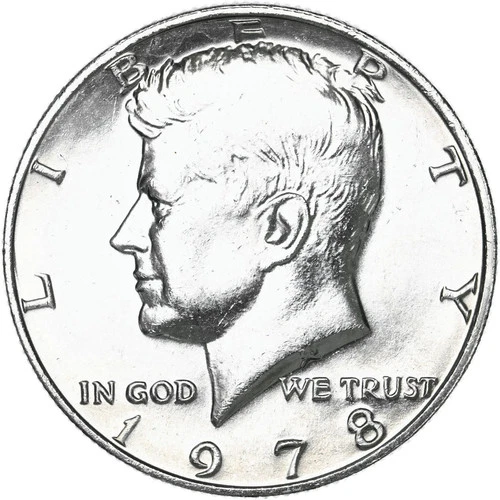 1978 P Kennedy Half Dollar Uncirculated from Mint Set