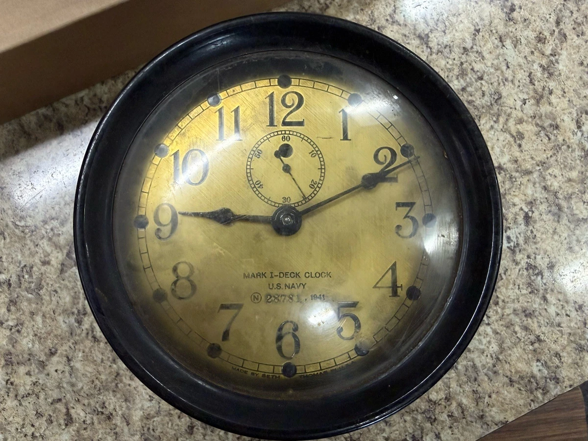 WWII US Navy Deck Clock Antique Maritime Clocks for sale | eBay
