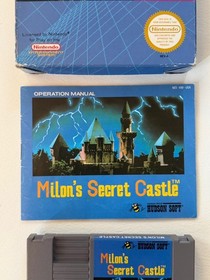 Milon's Secret Castle NES Game Cartridge  (Nintendo Entertainment System, 1988)