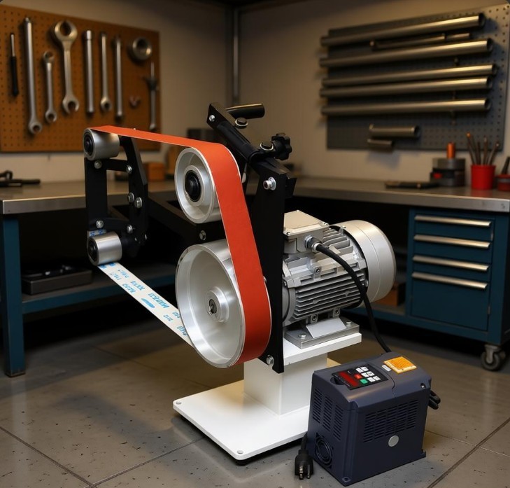 Heavy Duty Belt Sander with Stand Sander for Woodworking & M