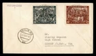 DR WHO 1949 GERMANY FDC? LEIPZIG FAIR SEMI POST COMBO R75589