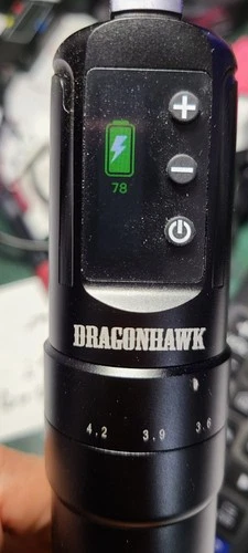 Dragonhawk WQP-027 Tattoo Pen Machine - Black Rechargable Battery - product listing photo
