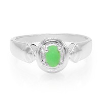 Cavill Herrenring 925 Silber GrüN 0,39Ct Chrysopras Oval Echtschmuck