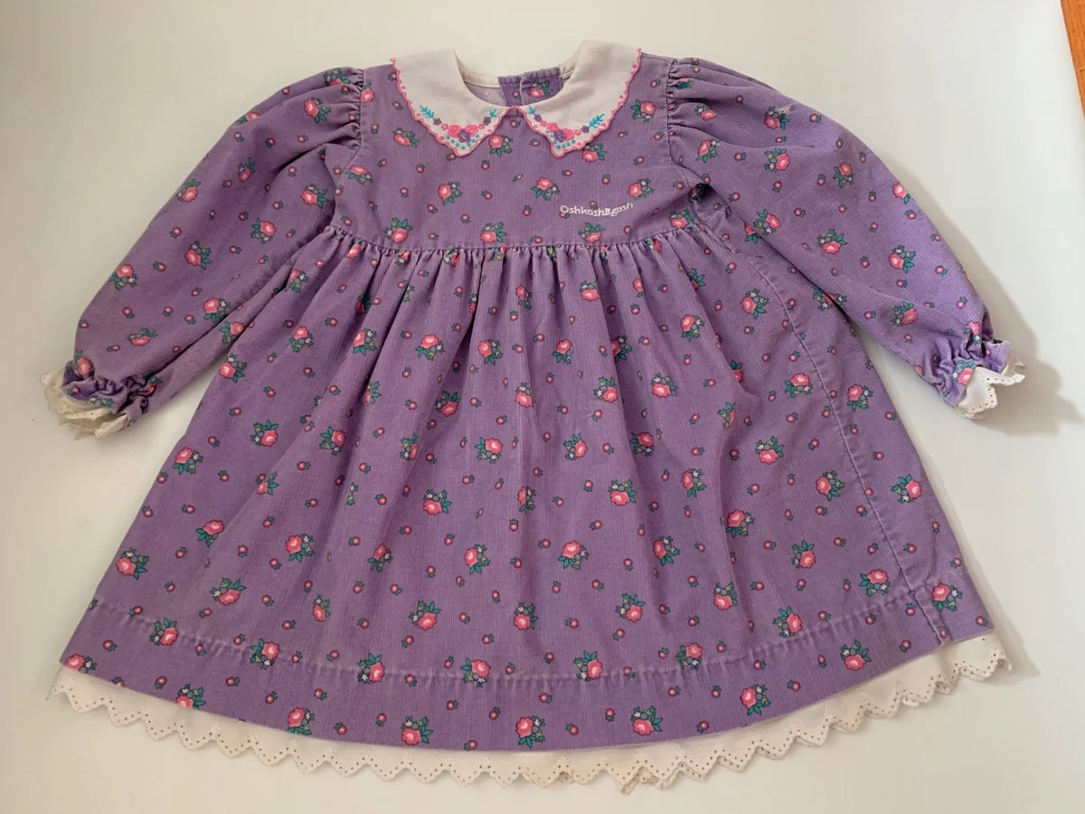 green emerald velvet dress Toddler Little Girls Ditsy Flowers Corduroy Dress 1-2 T / Sage main image 1