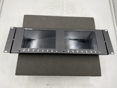 Marshall Electronics M-LYNX-702W Dual 7'' Rackmount Monitor For Parts/Repair