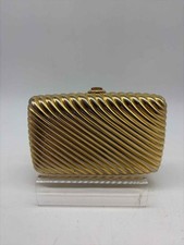Judith Leiber Gold Hard Case Minaudiere