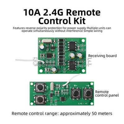 4-CH 2.4GHz Wireless Remote Control Receiver Board Kit for Toy Car Boat Models